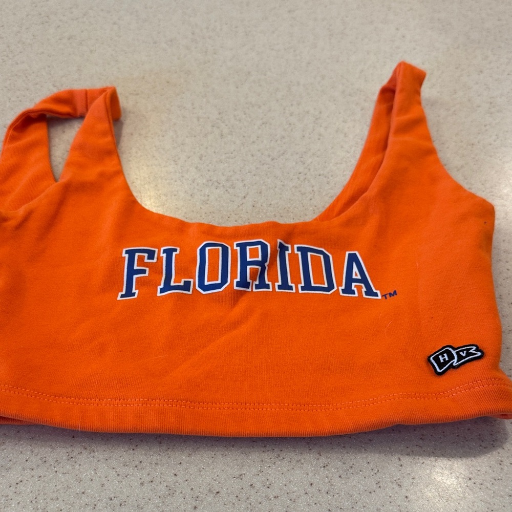 Orange Florida Crop Top